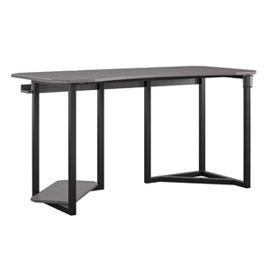 NTense Quest Gaming Desk with CPU Stand - Gray