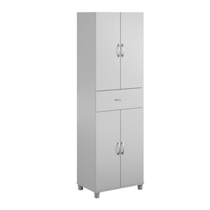 Systembuild Evolution Lory Storage Cabinet with Drawer - Dove Gray