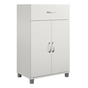 Systembuild Evolution Lory 24" 1 Drawer/2 Door Base Storage Cabinet - White