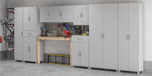 Systembuild Evolution Lory 24" 1 Drawer/2 Door Base Storage Cabinet - Dove Gray