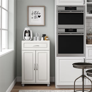 Systembuild Evolution Kendall 24" 1 Drawer/2 Door Base Storage Cabinet - White
