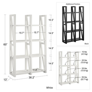 Ameriwood Home Crestwood Bookcase/Room Divider - Black