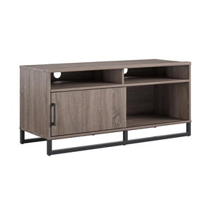 Mixed Material TV Stand for TVs up to 54", Distressed Gray Oak - Distressed Gray Oak
