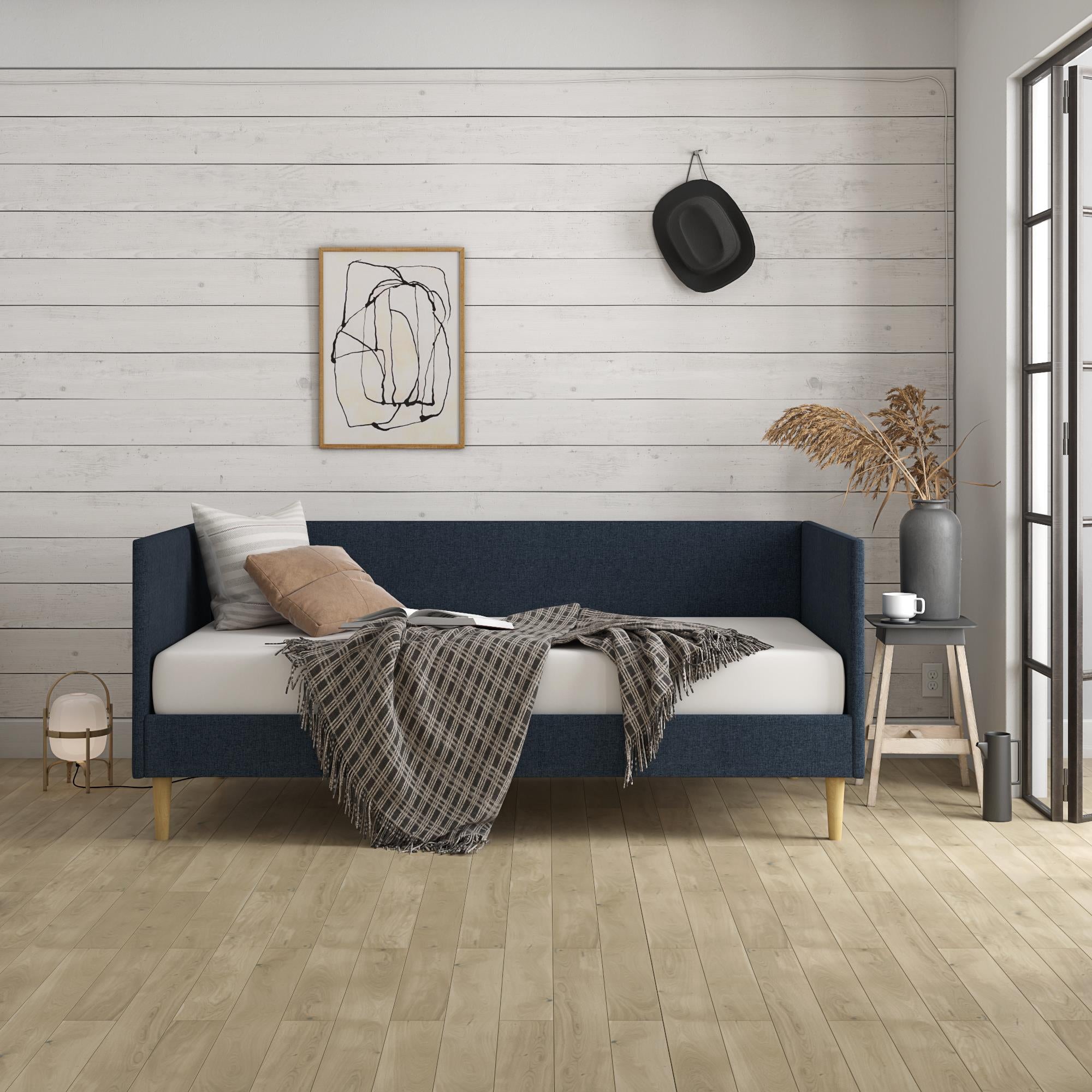 DHP Franklin Mid Century Daybed - Blue Linen - Twin