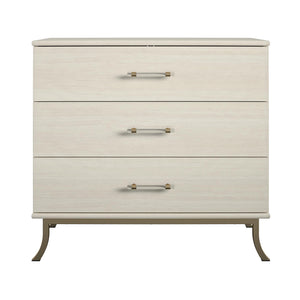 Monarch Hill Clementine White 3 Drawer Dresser - Ivory Oak