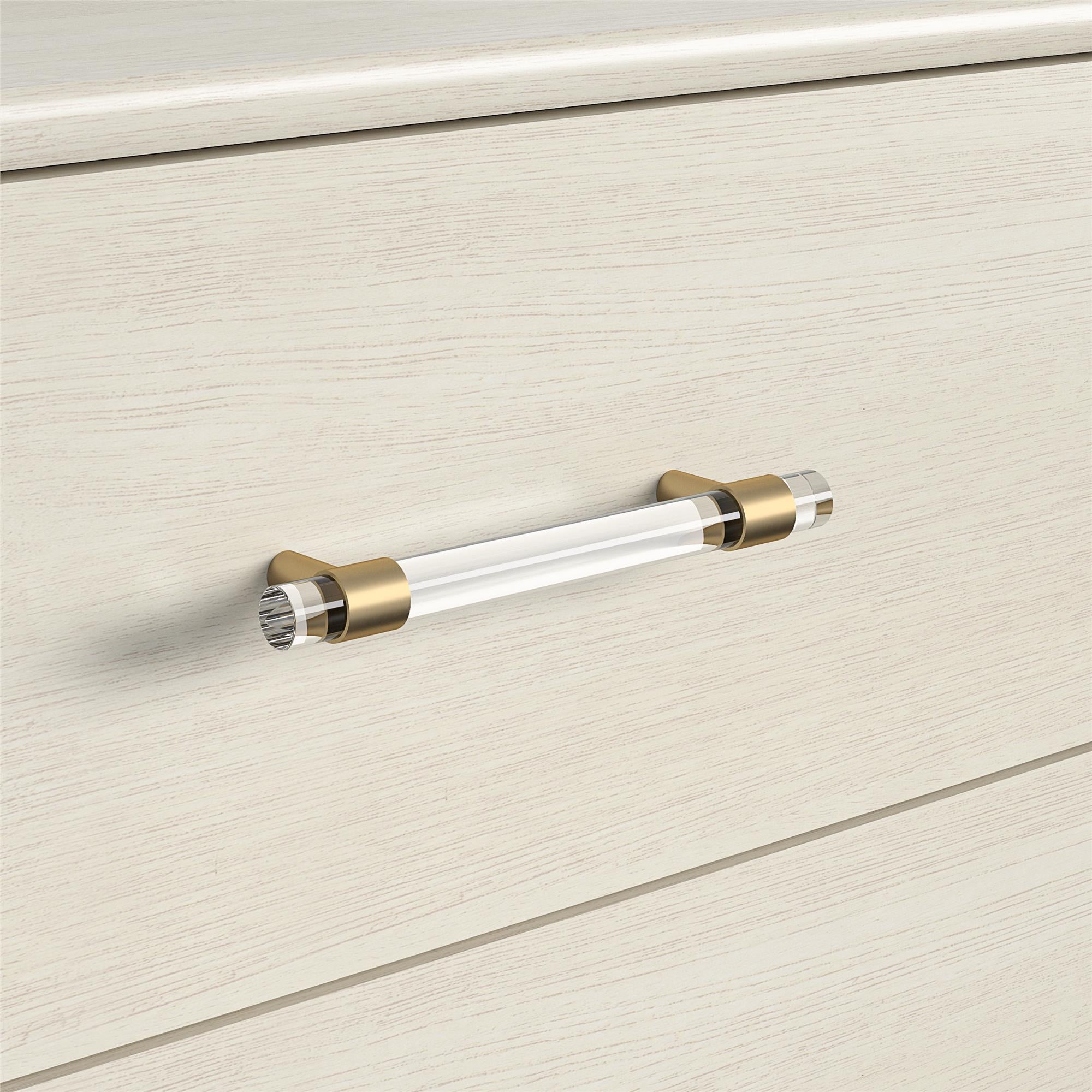 Monarch Hill Clementine White 3 Drawer Dresser - Ivory Oak