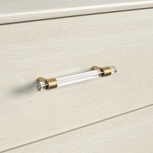 Monarch Hill Clementine White 3 Drawer Dresser - Ivory Oak