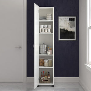 Systembuild Evolution Lory 16" Utility Storage Cabinet - White