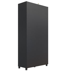 Systembuild Evolution Lory 36" Utility Storage Cabinet - Black