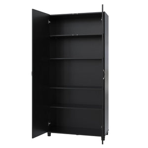 Systembuild Evolution Lory 36" Utility Storage Cabinet - Black