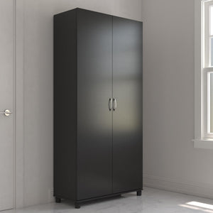 Systembuild Evolution Lory 36" Utility Storage Cabinet - Black
