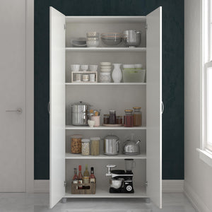Systembuild Evolution Lory 36" Utility Storage Cabinet - White