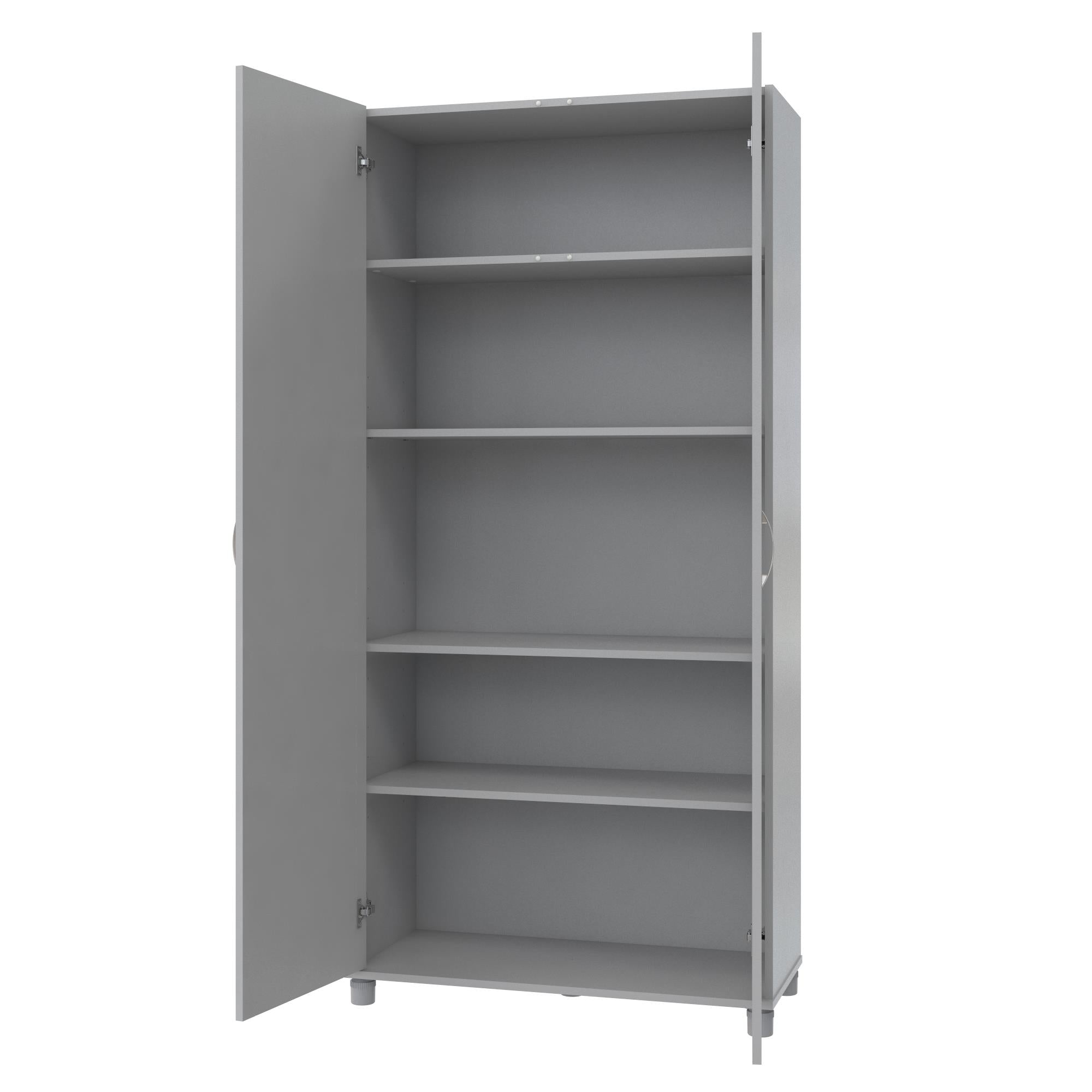 Systembuild Evolution Lory 36" Utility Storage Cabinet - Dove Gray