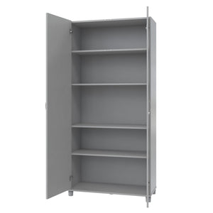 Systembuild Evolution Lory 36" Utility Storage Cabinet - Dove Gray