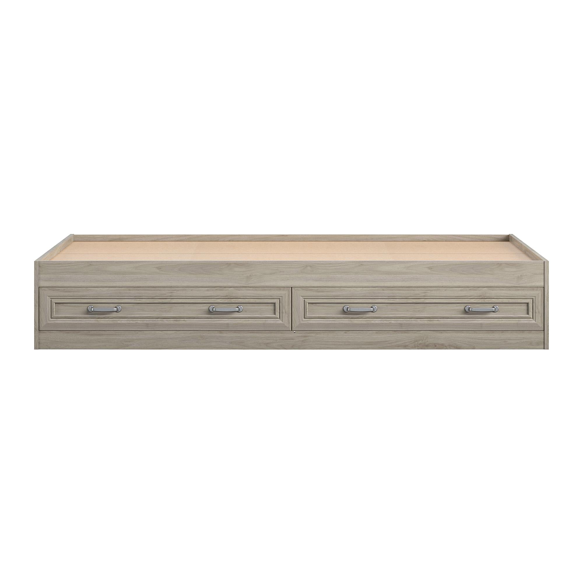 Sierra Ridge Levi Twin Bed with Storage, Light Walnut - Light Walnut - Twin