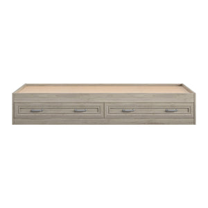 Sierra Ridge Levi Twin Bed with Storage, Light Walnut - Light Walnut - Twin