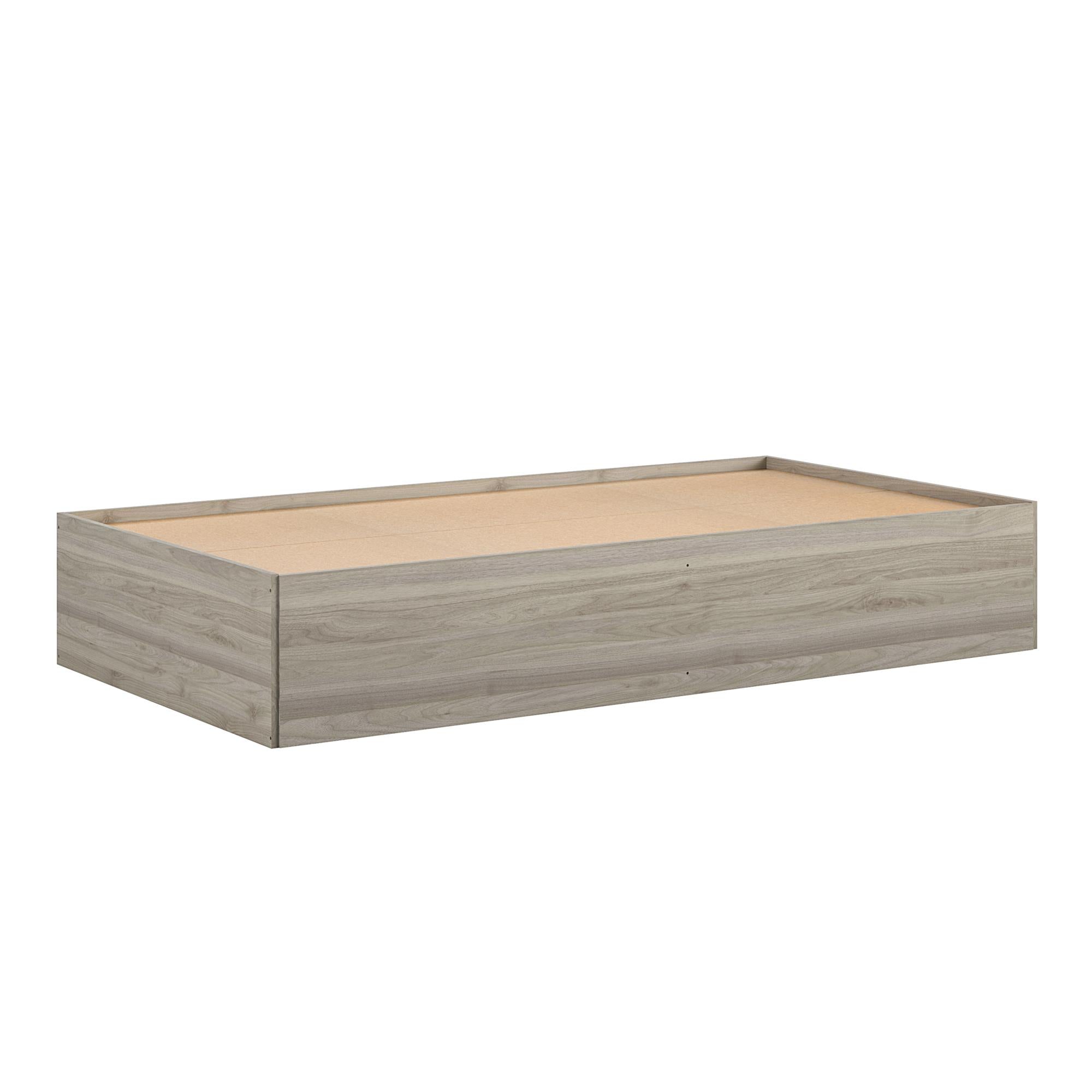 Sierra Ridge Levi Twin Bed with Storage, Light Walnut - Light Walnut - Twin