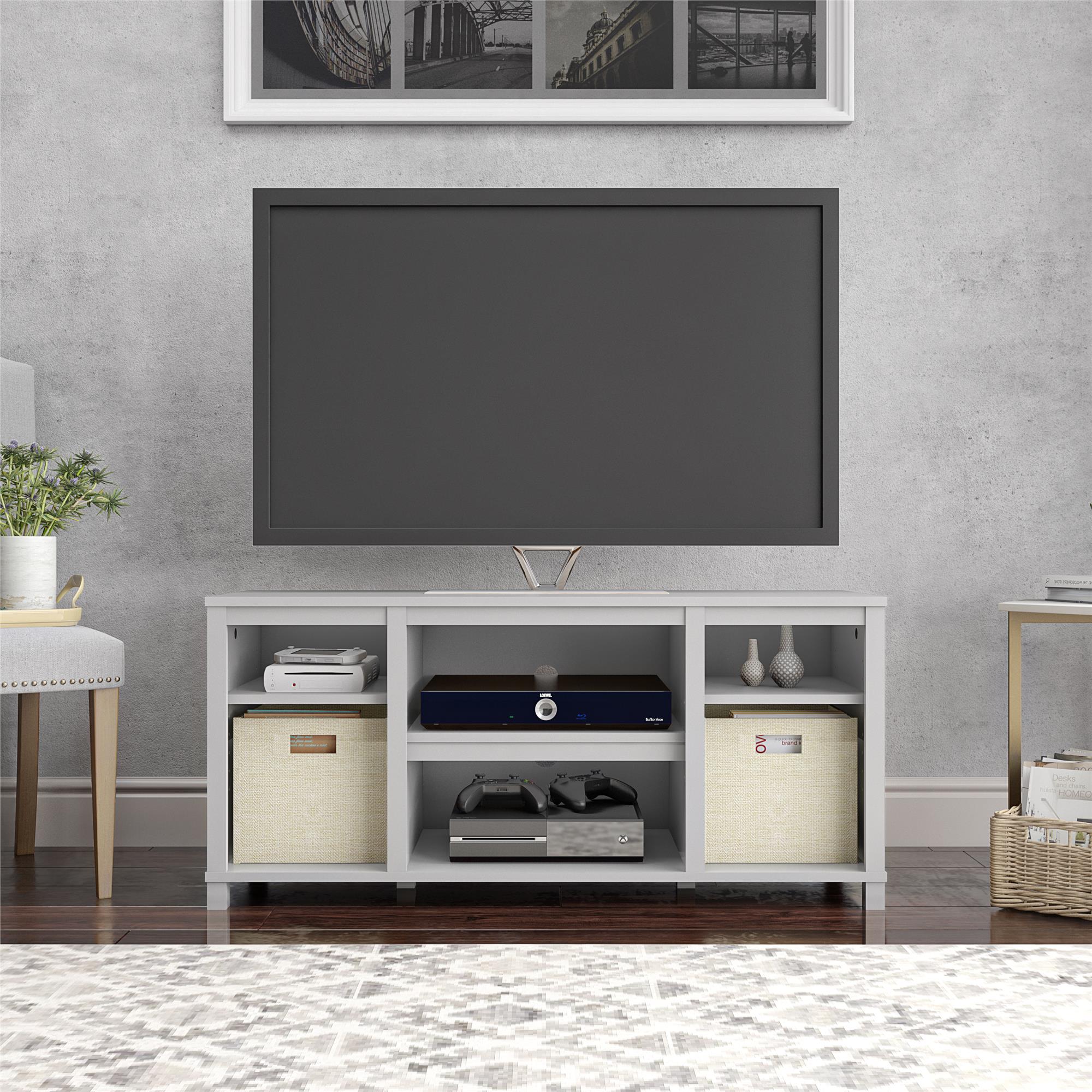 Ameriwood Home Parsons TV Stand for TVs up to 50" - Dove Gray
