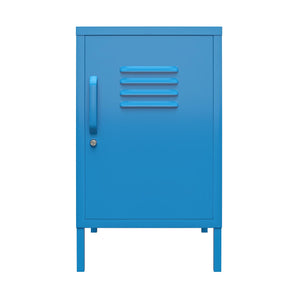 Novogratz Cache Metal Locker Style Living Room End Table - Bright Blue
