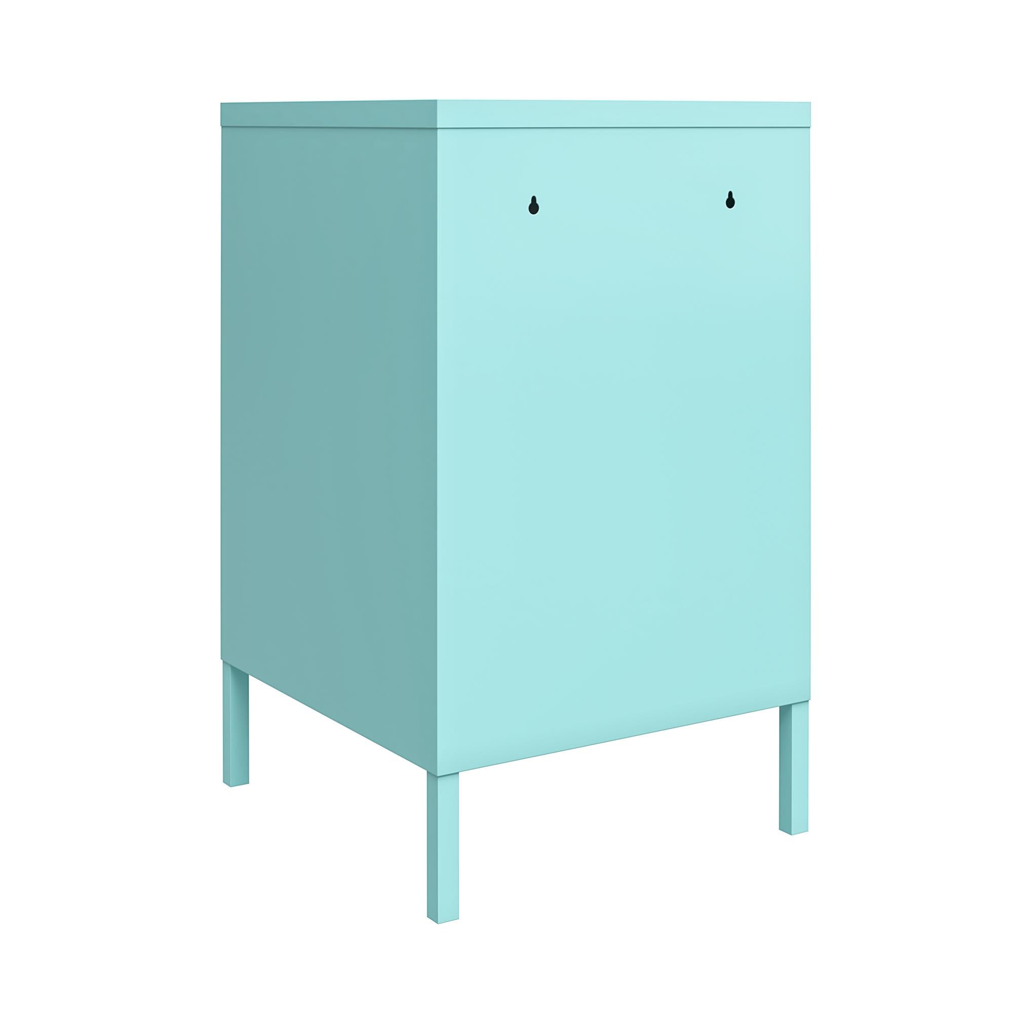 Novogratz Cache Metal Locker Style Living Room End Table - Spearmint