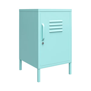 Novogratz Cache Metal Locker Style Living Room End Table - Spearmint