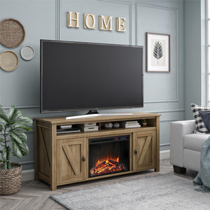 Ameriwood Home Farmington Electric Fireplace TV Console for TVs up to 60" - Natural