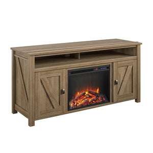 Ameriwood Home Farmington Electric Fireplace TV Console for TVs up to 60" - Natural
