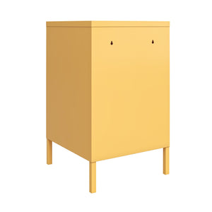 Novogratz Cache Metal Locker Style Living Room End Table - Yellow