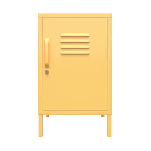 Novogratz Cache Metal Locker Style Living Room End Table - Yellow