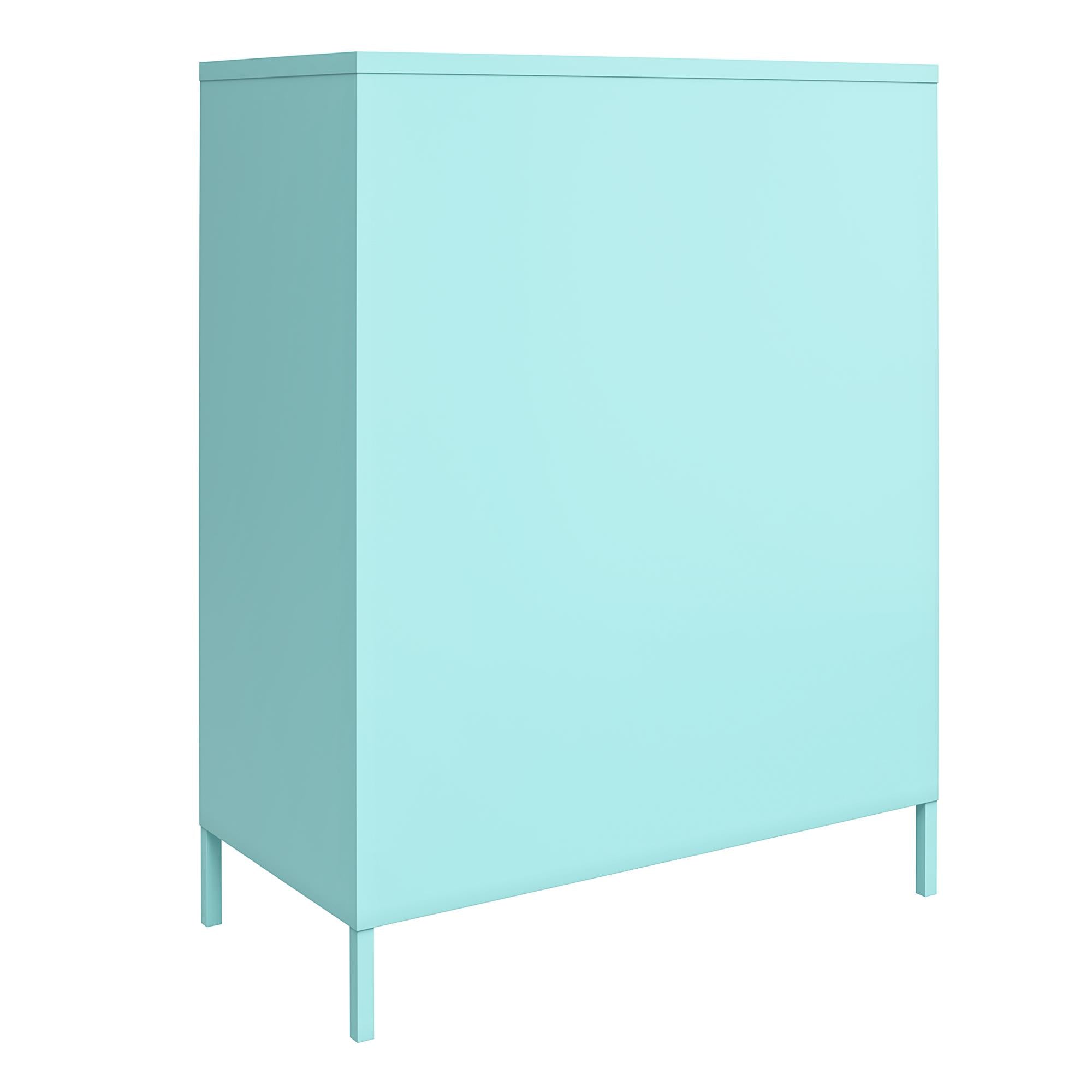 Novogratz Cache 2 Door Metal Locker Style Storage Accent Cabinet - Spearmint