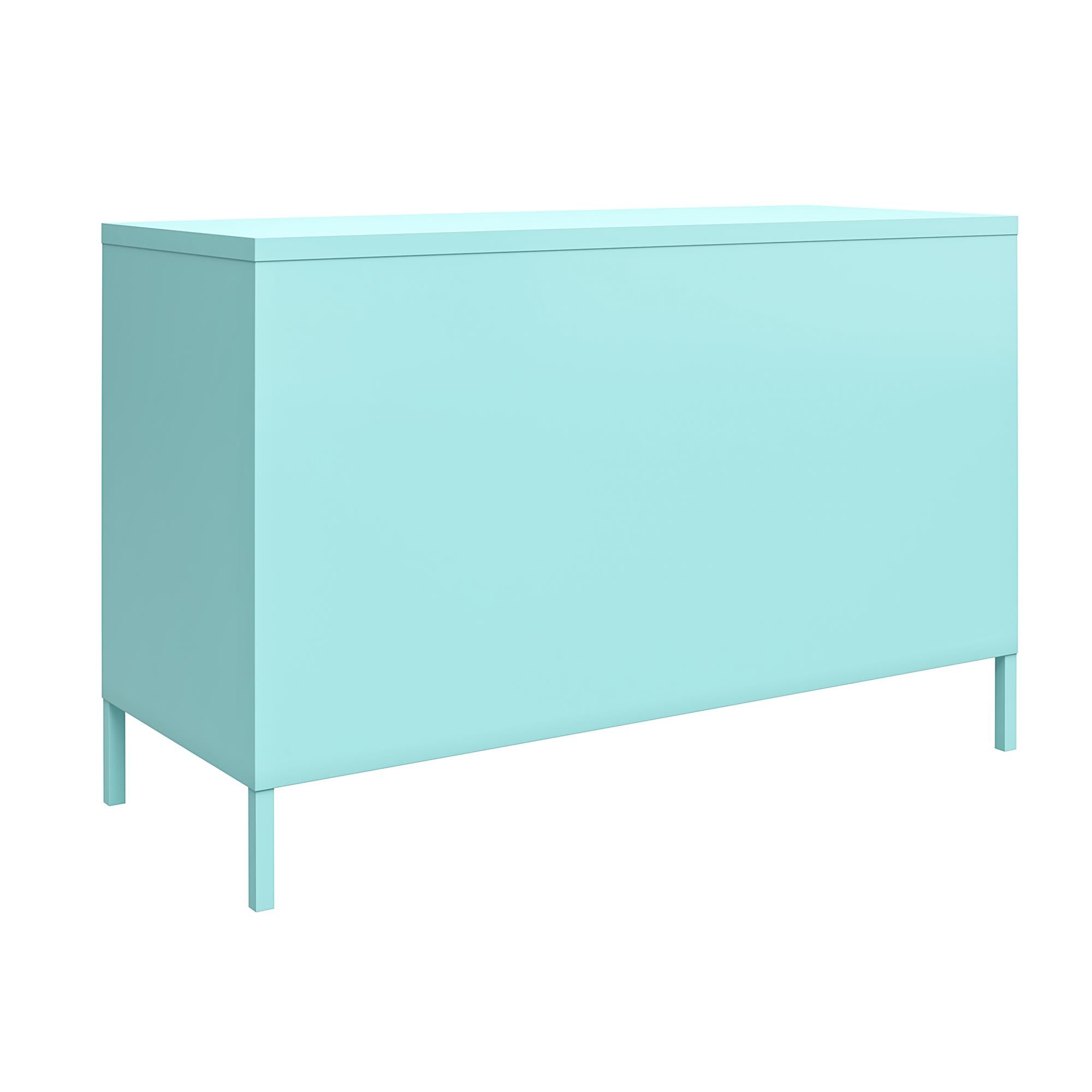 Novogratz Cache 2 Door Wide Metal Locker Accent Storage Cabinet - Spearmint