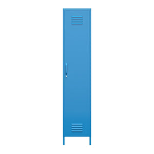 Novogratz Cache 1-Door Tall Single Metal Locker Style Storage Cabinet - Bright Blue