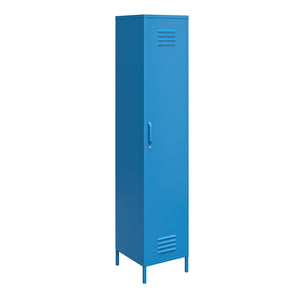 Novogratz Cache 1-Door Tall Single Metal Locker Style Storage Cabinet - Bright Blue
