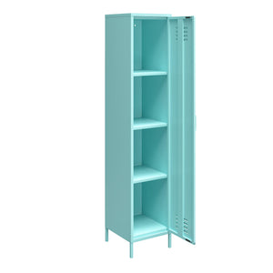 Novogratz Cache 1-Door Tall Single Metal Locker Style Storage Cabinet - Spearmint