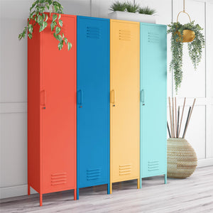 Novogratz Cache 1-Door Tall Single Metal Locker Style Storage Cabinet - Spearmint