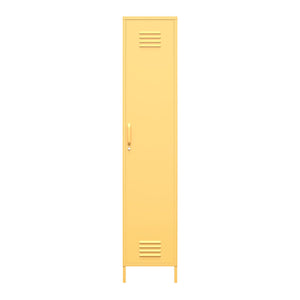 Novogratz Cache Cache 1-Door Tall Single Metal Locker Style Storage Cabinet - Yellow