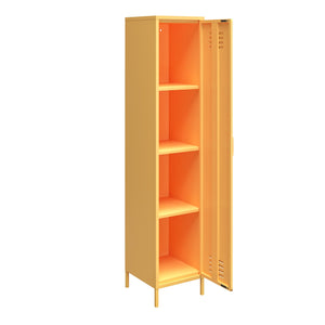 Novogratz Cache Cache 1-Door Tall Single Metal Locker Style Storage Cabinet - Yellow