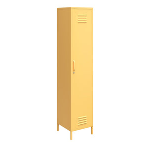 Novogratz Cache Cache 1-Door Tall Single Metal Locker Style Storage Cabinet - Yellow