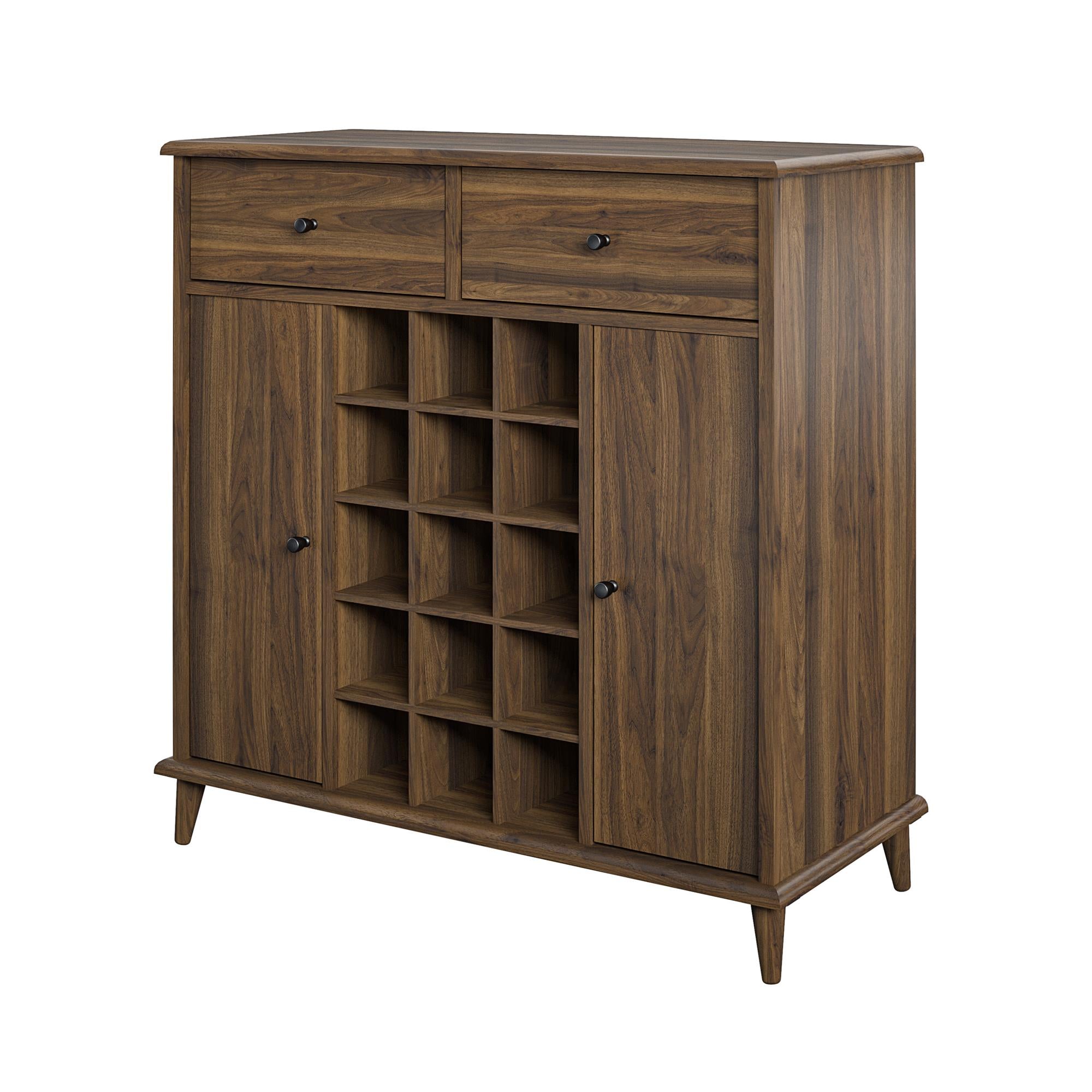 Ameriwood Home Farnsworth Bar Cabinet - Florence Walnut