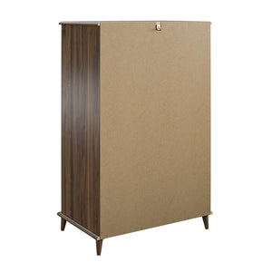 Ameriwood Home Farnsworth 5-Drawer Dresser - Florence Walnut - 5 Drawer