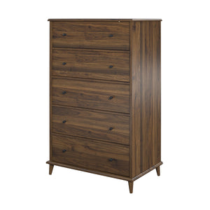 Ameriwood Home Farnsworth 5-Drawer Dresser - Florence Walnut - 5 Drawer