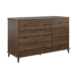 Ameriwood Home Farnsworth 6-Drawer Dresser - Florence Walnut - 6 Drawer