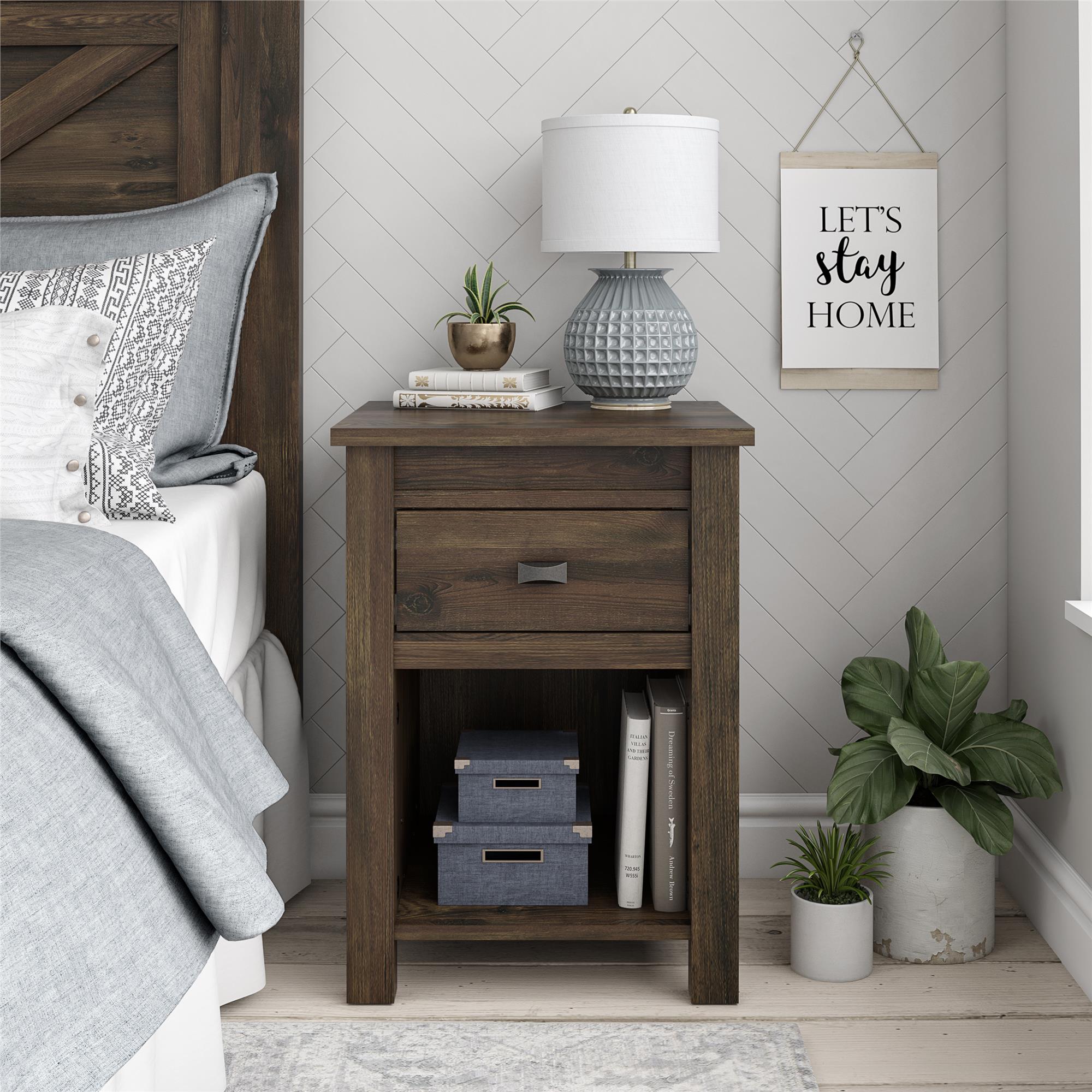Ameriwood Home Farmington Nightstand - Rustic