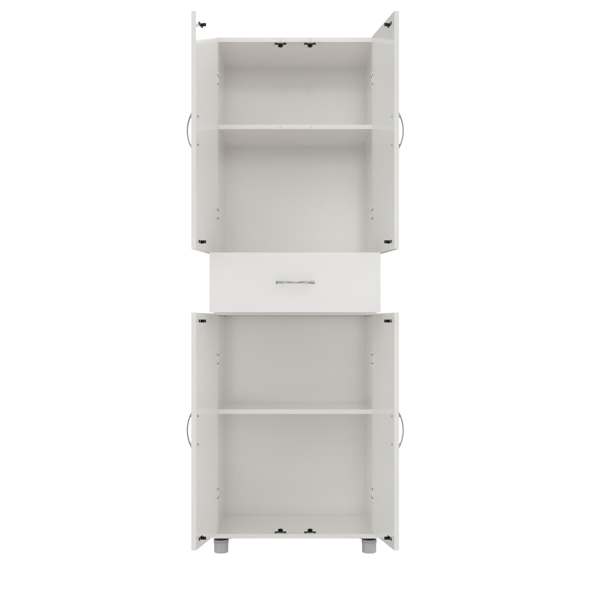 Systembuild Evolution Lory Storage Cabinet with Drawer - White