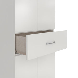 Systembuild Evolution Lory Storage Cabinet with Drawer - White