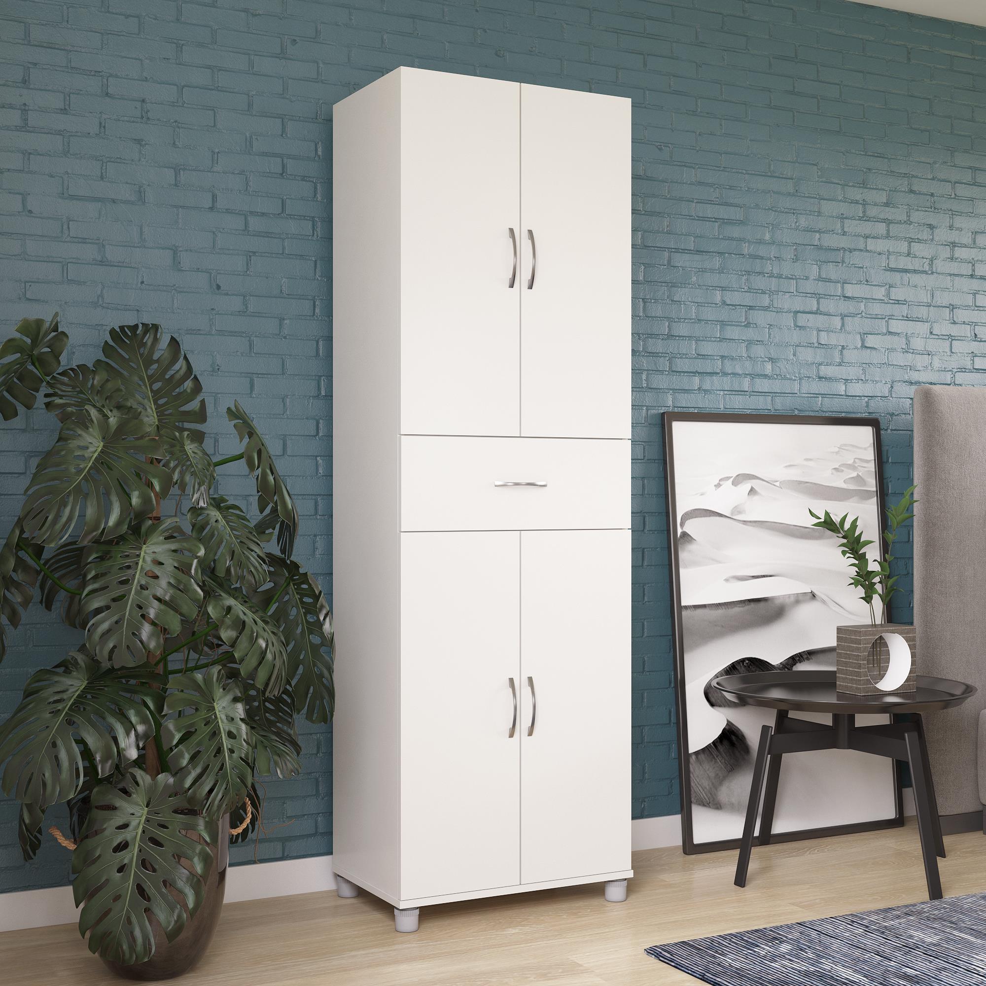 Systembuild Evolution Lory Storage Cabinet with Drawer - White