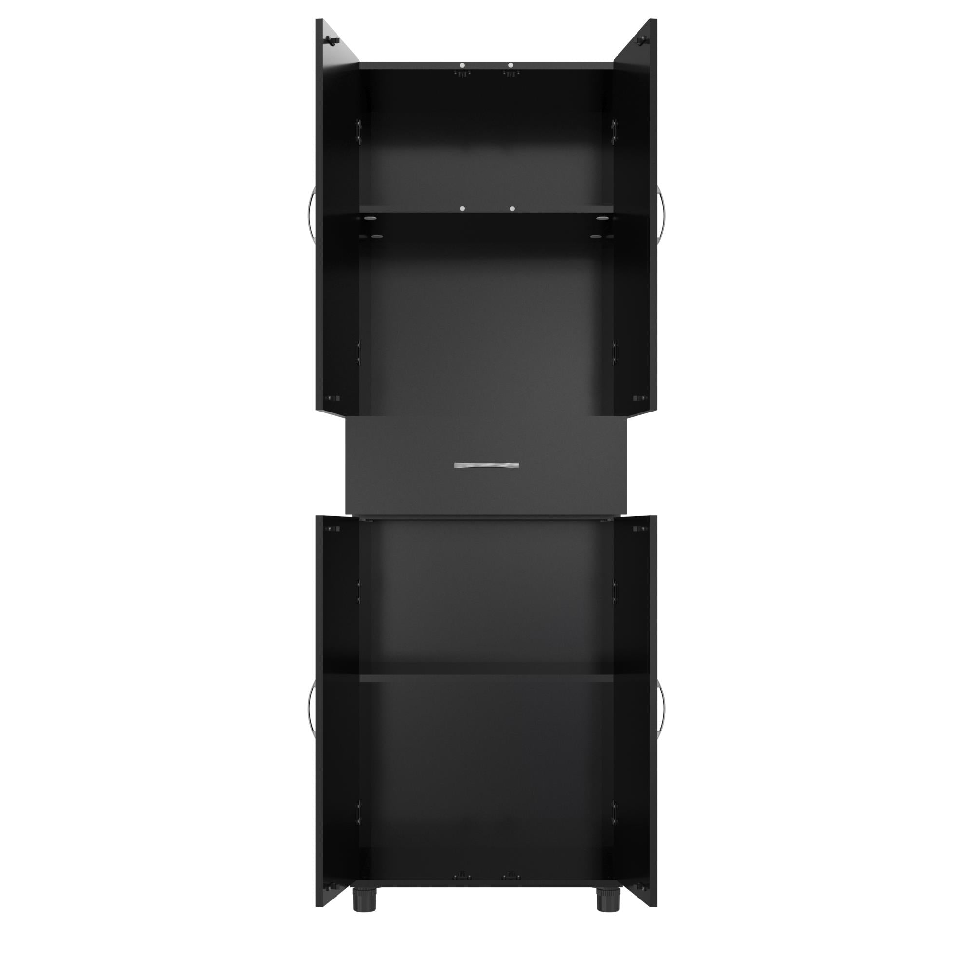 Systembuild Evolution Lory Storage Cabinet with Drawer - Black