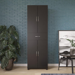 Systembuild Evolution Lory Storage Cabinet with Drawer - Black
