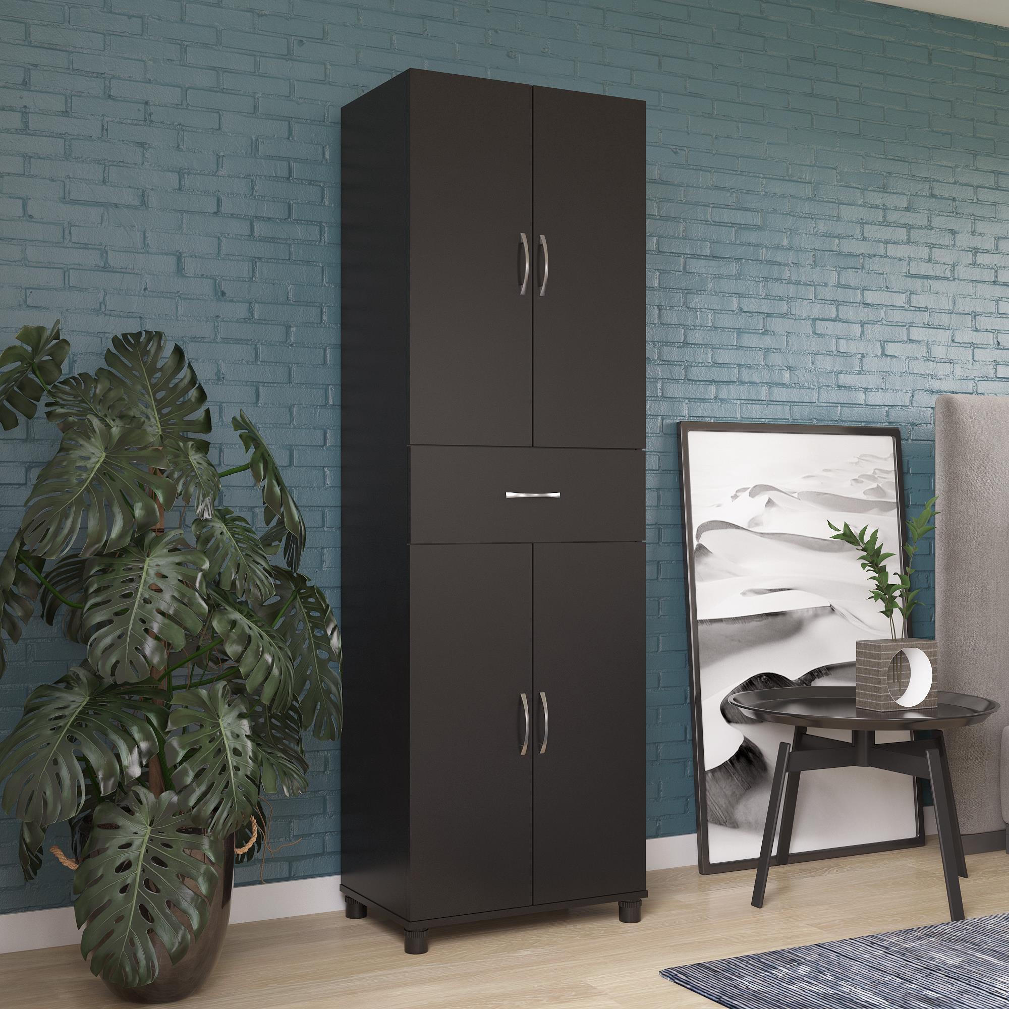 Systembuild Evolution Lory Storage Cabinet with Drawer - Black