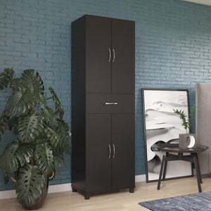 Systembuild Evolution Lory Storage Cabinet with Drawer - Black
